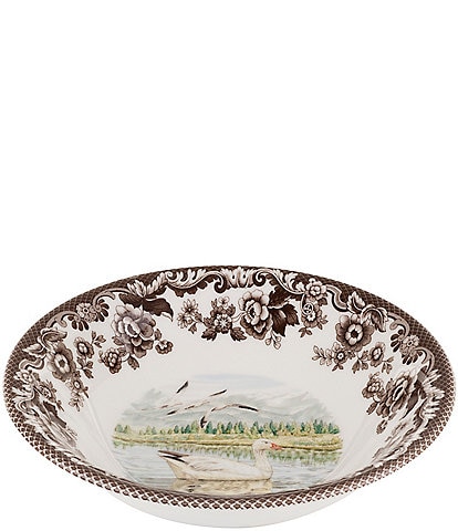 Spode Woodland Ascot Snow Goose Cereal Bowl