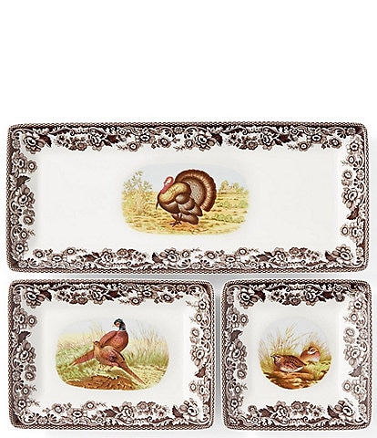 Spode Woodland Collection 3 Piece Nesting Trays