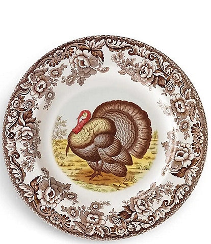 Spode Woodland Collection Turkey Soup Plate 9#double;