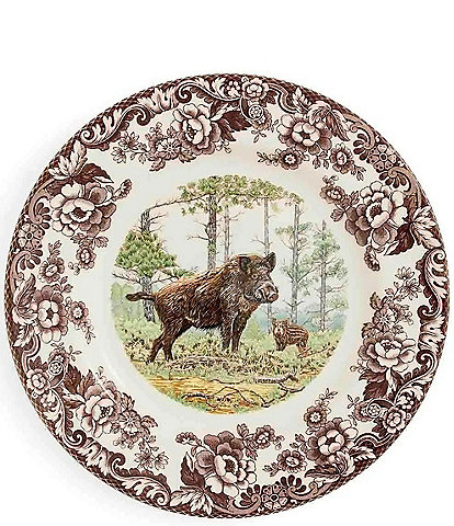 Spode Woodland Collection Wild Boar Dinner Plate