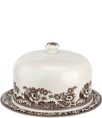 Spode Woodland Festive Fall Collection Turkey 2-Piece Serving Platter with Dome