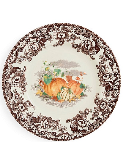 Spode Woodland Harvest Pumpkin Dinner Plate