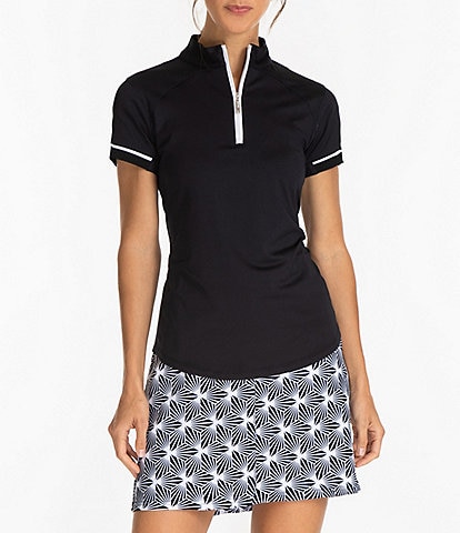 Sport Haley Fiona Short Sleeve Quarter Zip Polo Shirt