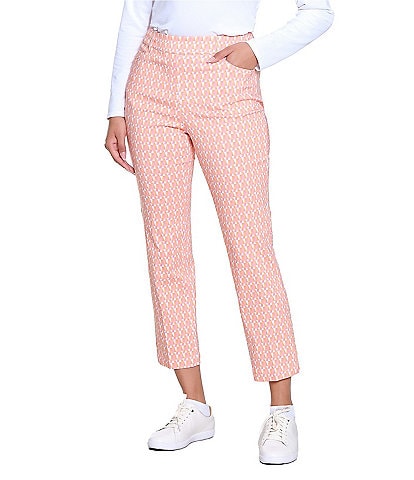 Sport Haley Slimsation Print 5 Pocket Pull-on Ankle Pants