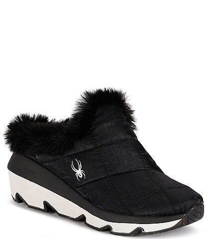 Spyder Conway Faux Fur Lined Slip-On Wedge Clogs