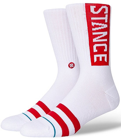 Stance Striped Signature Logo Crew Socks