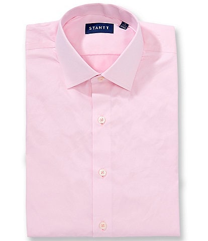 STANTT Performance Spread Collar Solid Dress Shirt