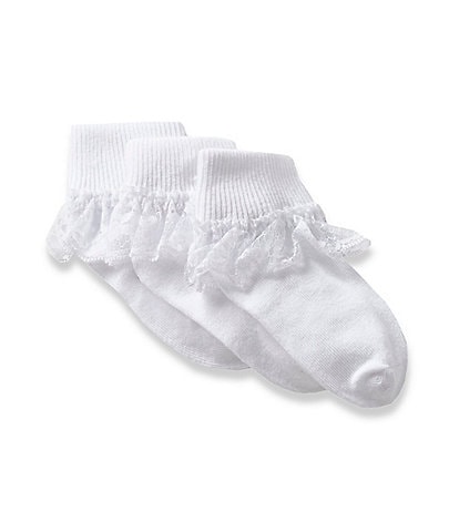 Starting Out 3-Pack Lace Trimmed Socks