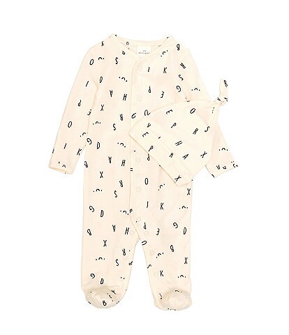 Starting Out Baby Newborn - 6 Months White Alphabet Coverall Set