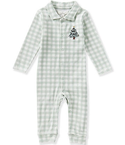 Starting Out Baby Boys Gingham Tree Coverall
