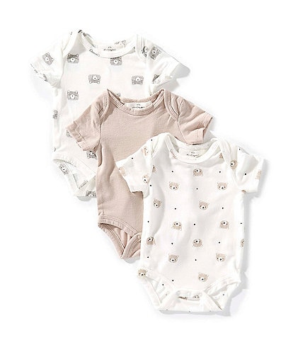Starting Out Baby Boys Knit Bear 3-Pack Bodysuit