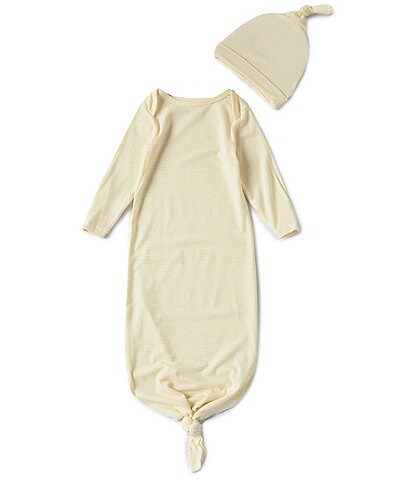 Starting Out Baby Newborn-6 Months Long-Sleeve Stripe Knotted Gown