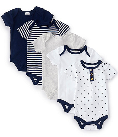 Starting Out Baby Newborn-6 Months Star 5-Pack Bodysuits
