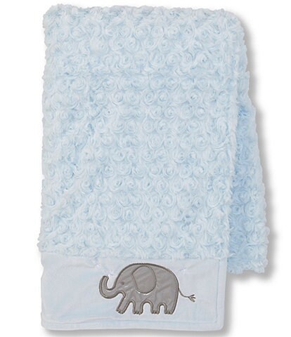 Starting Out Baby Boys Swirl Elephant Blanket