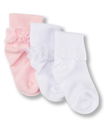 Starting Out Baby Girls 3-Pack Tutu Cuffed Socks