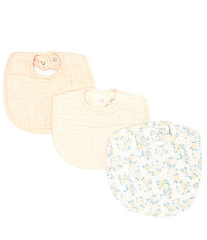 Starting Out Baby Girls Floral 3-Pack Bibs