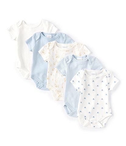 Starting Out Baby Newborn-9 Months Elephant 5-Pack Bodysuits