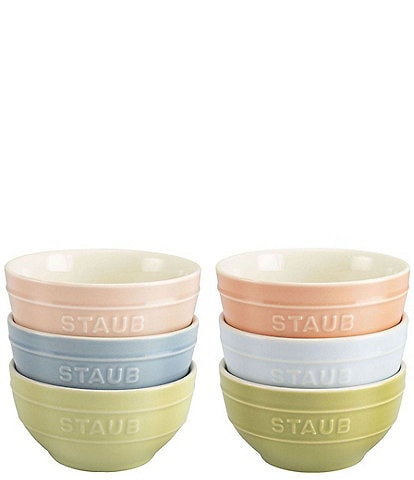 Staub Stoneware Universal 6-Piece Bowl Set- Macaron Pastel