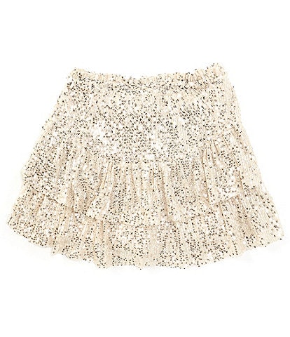 Stella 88 Big Girls 7-16 Sequin-Embellished Mesh Skort