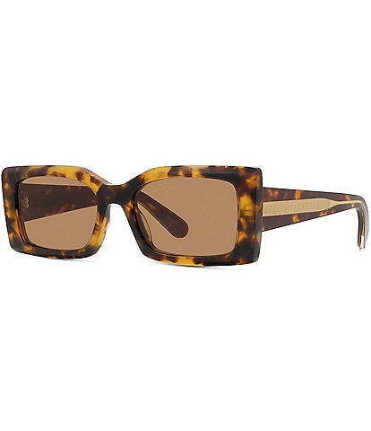 Stella McCartney Women's 40065 54mm Havana Rectangle Sunglasses