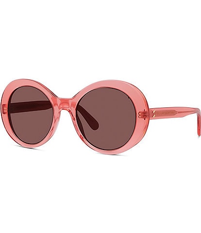 Stella McCartney Women's 54mm Transparent Round Sunglasses