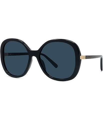 Stella McCartney Women's S-Wave 58mm Round Sunglasses