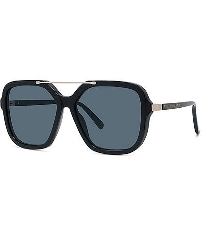 Stella McCartney Women's S-Wave 58mm Square Sunglasses