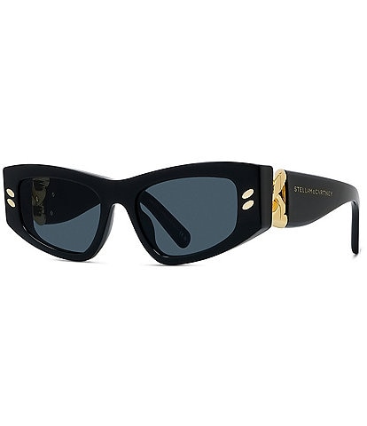 Stella McCartney Women's SC40058 52mm Cat Eye Black Sunglasses