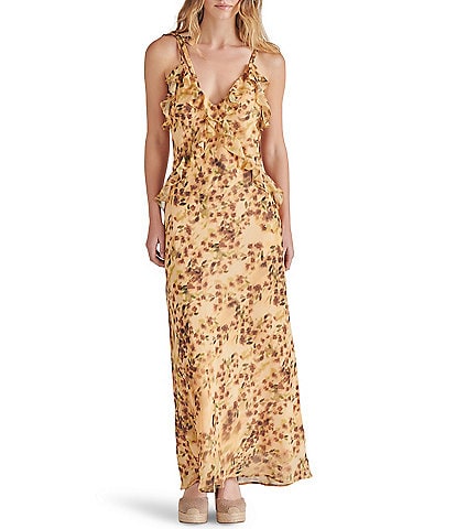 Steve Madden Adalina Floral Print V-Neck Sleeveless Dress