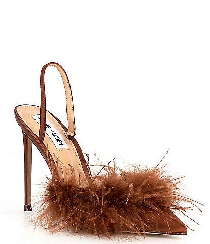 Steve Madden Alexis Feather Slingback Pumps