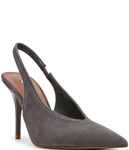 Steve Madden Andromeda Suede High Vamp Slingback Pumps