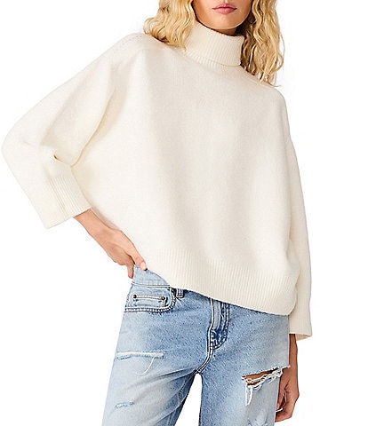Steve Madden Arlette Funnel Neck Long Sleeve Sweater