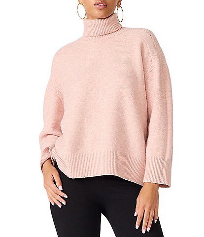 Steve Madden Arlette Funnel Neck Long Sleeve Sweater