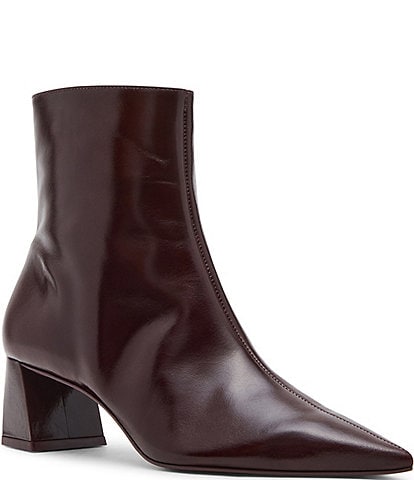 Steve Madden Ashli Leather Pointed Toe Booties