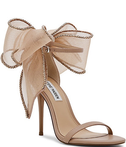 Steve Madden Benni-R Rhinestone Embellished Bow Back Dress Sandals