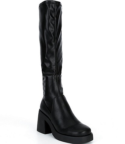Steve Madden Berkleigh Nappa Leather Platform Tall Boots