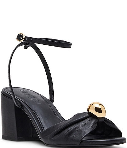 Steve Madden Caden Leather Block Heel Dress Sandals