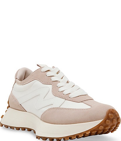 Steve Madden Campo Leather Fabric Retro Sneakers