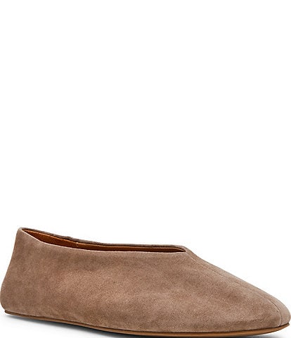 Steve Madden Cyntra Suede High Vamp Ballet Flats