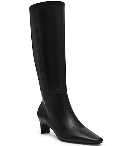 Steve Madden Dagne Leather Snip Toe Tall Boots