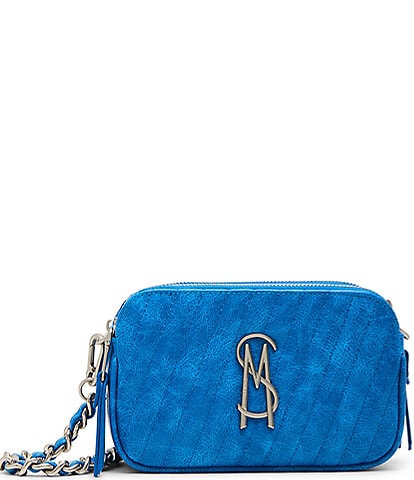 Steve Madden Daisy Blue Quilted Crossbody Bag