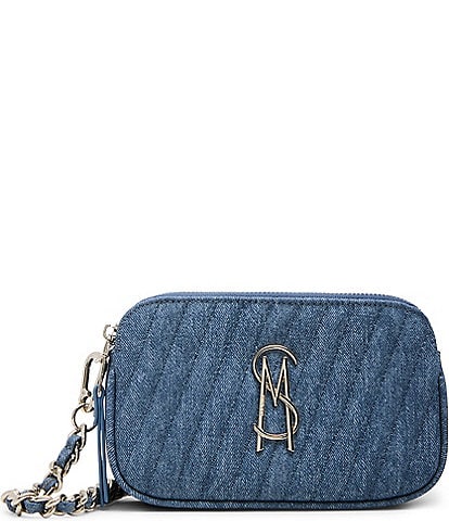Steve Madden Daisy Denim Quilted Crossbody Bag