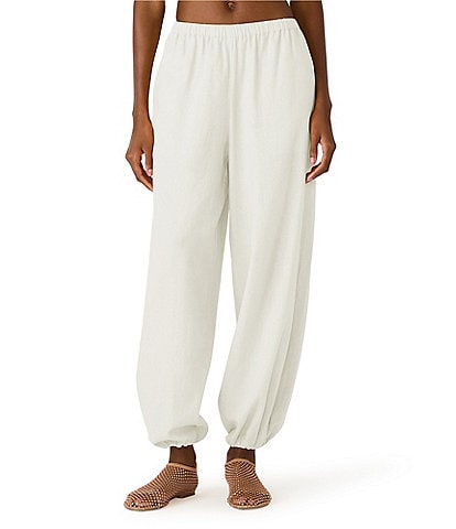 Steve Madden Divinia High-Rise Pull-On Linen Balloon Pants