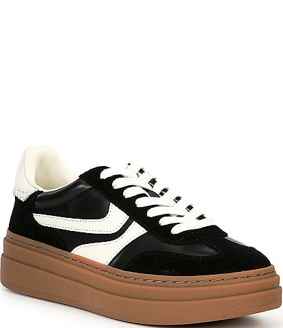 Steve Madden Dodge Mixed Media Low-Top Platform Sneakers