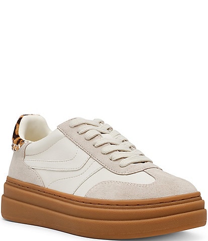 Steve Madden Dodge Mixed Media Low-Top Platform Sneakers