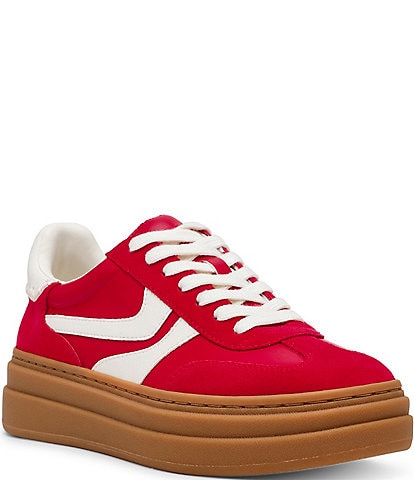 Steve Madden Dodge Mixed Media Low-Top Platform Sneakers