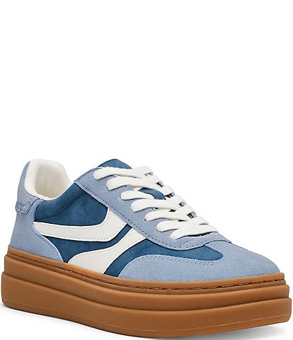 Steve Madden Dodge Mixed Media Low-Top Platform Sneakers