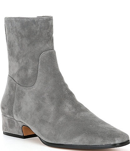 Steve Madden Dusty Suede Square Toe Ankle Booties