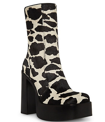 Dillards leopard cheap boots