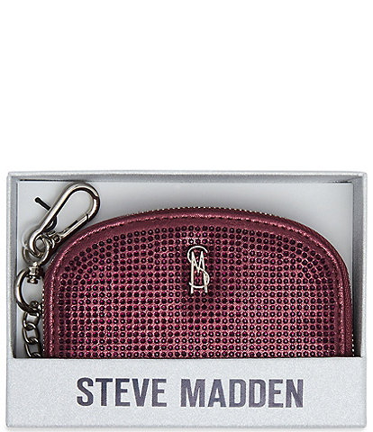 Steve Madden Gems Boxed Bling Zip around Pouch